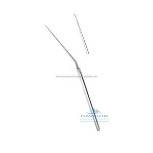 Crochet chirurgical orl pour plaques de pied, 15.5cm, 0.5mm, en acier inoxydable, accessoire chirurgical de haute qualité, micro-oreilles - Product Image 3