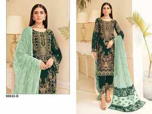 Shalwar Kameez de Alta Calidad con Nuevo Diseño Elegante para Mujeres Indias y Pakistaníes, en Algodón y Seda Pakistaní, Lavable, para Todas las Temporadas, Colores Personalizables - Product Image 4