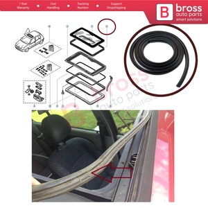ปะเก็นซีลยางซันรูฟไฟฟ้าแบบมี BSR604 7701045038สำหรับ CLIO MK2มหาวิทยาลัย - Product Image 5