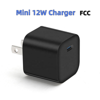 Chargeur rapide USB C mini 12W certifié FCC 5V2.4A, adaptateur mural compact, petit chargeur de voyage, Cargador Rapido pour téléphone portable