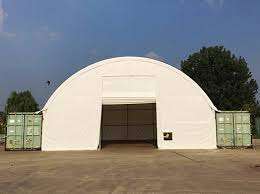 Tenda Abrigo em Arco para Contêiner Agrícola para Equipamentos, Feno ou Cobertura de Gado (Opções de 20 pés/40 pés) - Product Image 5