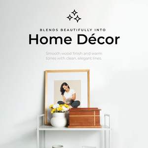 Best Choice Durable Acacia Wood Cremation Urns for Human Ashes with Elegant Inlay Design Handmade <b>Memorial</b> <b>Box</b> for Adults - Product Image 6