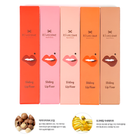RIVECOWE Gloss à lèvres hydratant et repulpant à l'huile de macadamia, longue tenue, fini mat, résistant à l'eau, plusieurs couleurs, 5g