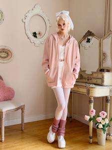 Sweat à capuche en molleton de coton pour femme, de haute qualité, décontracté, à fermeture éclair, manches longues pour l'hiver - Product Image 4