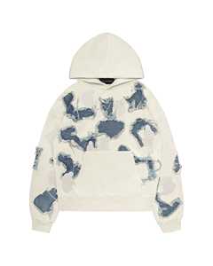 Sudadera con Capucha Vintage Unisex de Invierno 2025 con Parches Bordados y Desgastados, Logotipo Personalizado, Poliéster/Algodón - Product Image 1