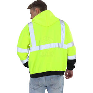 Venta caliente Sudadera CON CAPUCHA DE SEGURIDAD Alta visibilidad Construcción Seguridad Hi Vis Sudadera CON CAPUCHA DE SEGURIDAD reflectante - Product Image 2