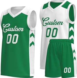 2025 Conjunto de camiseta y pantalones cortos de baloncesto sublimados personalizados para hombres Impreso OEM Uniforme deportivo Gymwear Fabricante - Product Image 4