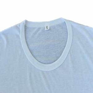 Camiseta unisex de poliéster con impresión de logotipo personalizado de fábrica de 120Gsm, impresión por sublimación en blanco sólido para elecciones, fabricada en la India - Product Image 4