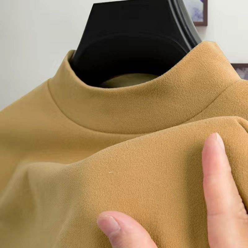 สีกากีแขนยาวสีทึบ [กำมะหยี่เยอรมัน]