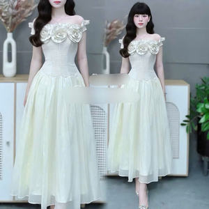 Elegante Vestido de Mujer, Vestido de Manga Corta, Combinación Perfecta de Elegancia y Comodidad, Casual y Formal para Diversos Eventos, Maxi Seda - Product Image 6