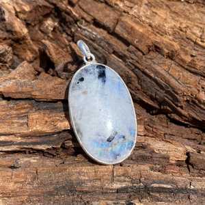 Delicado colgante de piedra lunar, plata de ley 925, piedra preciosa natural, hecho a mano, único, elegante, joyería de moda, regalo para mujeres y hombres - Product Image 6