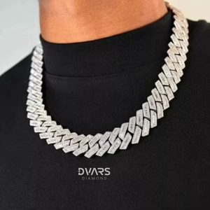 Exquisito Joya Corporal de Oro de 10K con Diamantes de Corte Brillante Cultivados en Laboratorio con Claridad VVS de 22 Pulgadas, Material Principal Plata, Certificado IGI - Product Image 1