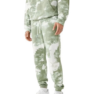 ชุดวอร์มแบบมีฮู้ดซิประบายสำหรับผู้ชายสำหรับฤดูหนาวชุดวอร์มมัดย้อมสำหรับผู้ชายแจ็คเก็ตเสื้อกางเกงชุดเสื้อผ้า2ชิ้น - Product Image 2