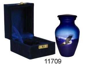 นกอินทรีบินสีฟ้าสำหรับเถ้ากระดูกมนุษย์ทำจากอะลูมิเนียมสินค้ามาใหม่ - Product Image 2