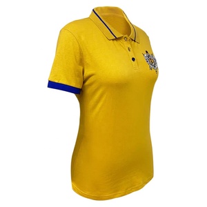 Camisetas deportivas de algodón bordadas para mujer, Polo personalizado informal - Product Image 2