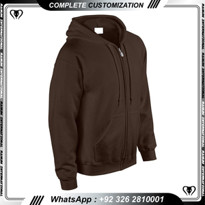 Sudadera con capucha de algodón personalizada para hombre, Sudadera con capucha francesa de alta calidad vintage con cremallera completa, invierno y verano - Product Image 3