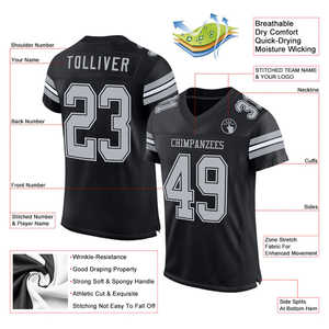 Maillot de football américain pour jeunes personnalisable uniforme confortable et durable respirant pour la pratique du jour du match d'entraînement du club scolaire - Product Image 6