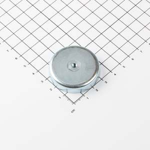 Gripper piatto in ferrite con filettatura interna Ø40x8mm - Product Image 1