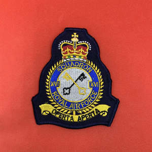 Écusson brodé personnalisé ANALYSIS & RESEARCH CELL, insigne pour casquette universitaire, tissu sergé, bordure adhésive Merrow - Product Image 5