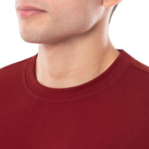 Venta al por mayor de fábrica Sudadera personalizada Hombres 450g Poliéster Color sólido Sudadera O Cuello Tops Euro Tamaño Tejido de punto - Product Image 5