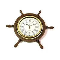 Rueda de Barco Náutica de Estilo Vertical Art Deco Antigua, de MDF Ecológico, para Colgar en la Pared, Ideal para Cumpleaños, Pascua, Hogar, Oficina o Casa de Playa