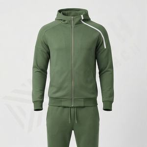 Chándal Deportivo Personalizado de Alta Calidad para Hombre, 100% Algodón, Talla Grande, Chándal Deportivo de Invierno Transpirable, Color Personalizado - Product Image 1