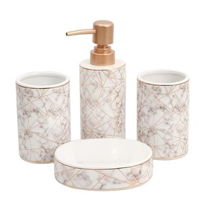 Ensembles de salle de bain en céramique faits à la main essentiels et décoratifs pour salle de bain ensembles de décoration de salle de bain haute qualité top arrivée vente chaude - Product Image 1