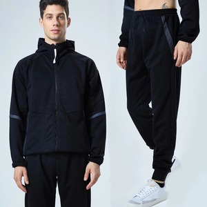 Custom OEM Running Sports Custom Blank Logo Fit Sweatsuit 2 Piezas Set Pantalones de chándal Joggers Cremallera completa chándales para los hombres - Product Image 5