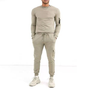 Custom Design Heavyweight Adult Jogger <b>Sweat</b> <b>Suit</b> Set Best Quality Solid Pattern Sports Wear For Winter Eco-friendly <b>Suit</b> - Product Image 2