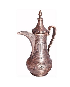 กาน้ำชาและกาแฟอาหรับแบบดั้งเดิมทำจากทองเหลืองอาหรับสำหรับตกแต่งบ้านร้านอาหาร - Product Image 1