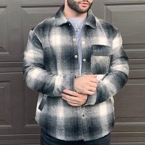 ¡Novedad de invierno 2025! Chaqueta de tendencia a la moda para hombre, camisa de gran tamaño con cuello grueso de alta calidad, chaqueta informal de estilo de motocicleta para jóvenes - Product Image 4