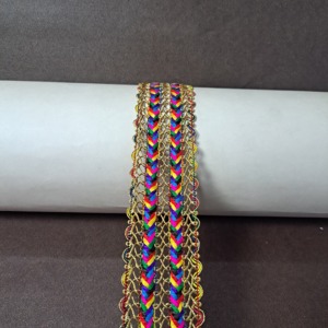 Classical Retro Style Metallic Thread Trim <b>Lace</b> Passementerie for Clothing & Shoes Accessories for Special Occasions - Product Image 2