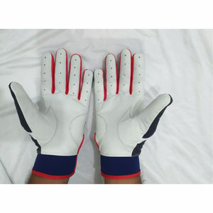 Guantes de Bateo de Béisbol de Cuero Personalizados, Duraderos, Ligeros y Transpirables, con Cierre de Velcro, Profesionales para Adultos, para Mano Derecha/Izquierda - Product Image 2