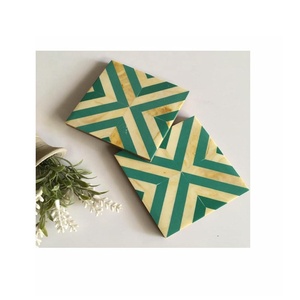 Square Shaped Bone Inlay <b>Coaster</b> Tea Coffee Drink <b>Coaster</b> With Holder Set of 4 Pc Modern Decoration Homemade <b>Coaster</b> - Product Image 3