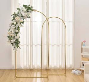 High Quality New Design Wedding Decoration <b>Gold</b> Metal Flower Racks Wedding Flower Stands . - Product Image 1