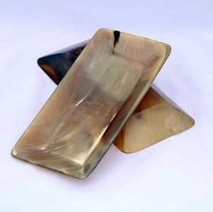 Vente en gros de bol décoratif en corne de buffle naturelle de style moderne fait à la main plateau de service poli de haute qualité prix compétitif inde - Product Image 4