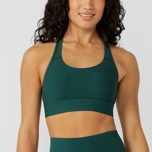New arrival Women Gym Workout Cross Backless Sports Bra Custom logo Seamless Yoga Gym Sports Bra for Women - Product Image 2