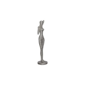 Figurine de course cycliste argentée, objet de table artistique moderne, accent décoratif pour la maison, le bureau, les amateurs de sport - Product Image 4