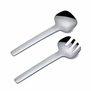 Juego de Cubiertos de Acero Inoxidable con Diseño Simple, Tenedor y Cuchara para Ensalada, Vajilla Moderna - Product Image 3