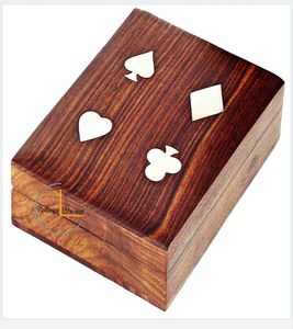 Caja de Madera para Cartas de Juego Estilo Vintage |   Trabajo Artesanal de Calidad |   Ofertas de Venta al Por Mayor - Product Image 2