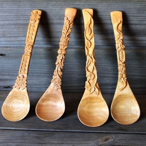 Stylish Cutlery <b>Set</b> <b>Spoons</b> for Kitchenware Home Hotel Dining Table Dinner Unique Natural Wood Flatware Cutlery <b>Spoon</b> & <b>Fork</b> <b>Sets</b> - Product Image 4