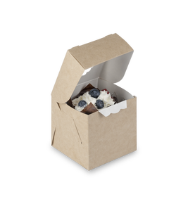 กล่องอาหารกระดาษคราฟท์ขายส่ง มีหน้าต่างใส ป้องกันการรั่วซึม สำหรับโชว์อาหารแบบนำกลับบ้าน รับทำโลโก้ตามสั่ง - Product Image 1