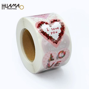 Pegatinas de Corazón Multiestilo Personalizadas, Pegatinas de PVC Impermeables para Diario, Agenda, Álbum de Recortes, Papelería - Product Image 3