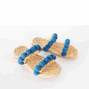 Vietnam Handwoven Rattan for <b>Slippers</b> Eco-Friendly Indoor Footwear Open Sustainable Comfortable Fashionable Natural Living Style - Product Image 1