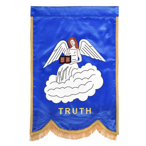 Bandera Decorativa de Encaje Bordada con Logotipo Personalizado de Primera Calidad, con Tela de Poliéster para Insignia Masónica - Product Image 2
