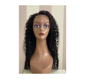 4x4 Kinky Curly Closure Transparent Straight 100% Raw Unprocessed Human Hair Extensions from Leading India Origin Exporter - Product Image 1