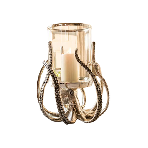 ชุดเชิงเทียนลวดโลหะ2ชิ้นที่มีขนาดแตกต่างกันเชิงเทียนสีทอง - Product Image 6