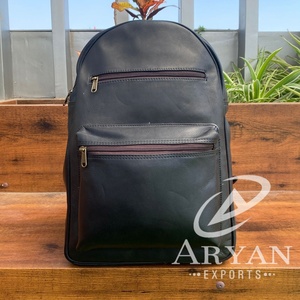 กระเป๋าเป้สะพายหลังหนังวัวแท้แบบเต็มเม็ดสำหรับผู้ชายกระเป๋าสะพายหลังใส่แล็ปท็อปสำหรับเดินทางเพื่อธุรกิจ - Product Image 1
