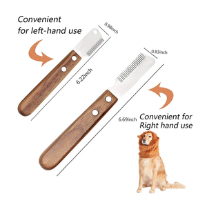 Peigne de coupe pour animaux de compagnie avec manche en bois nouveau style de vente en gros - Product Image 2