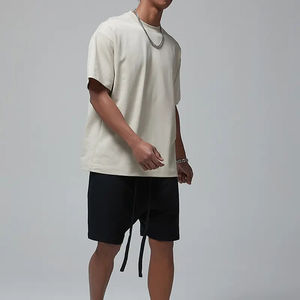 220Gsm vente en gros 100% coton haute qualité streetwear personnalisé vierge hommes T-Shirt surdimensionné épaule tombante T-Shirt pour hommes - Product Image 4